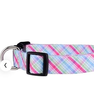 Native Pup Plaid Dog Collar | Red Lumberjack, Pink, Pastel, Blue Size Large